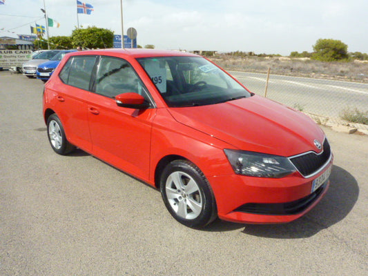 2018 Skoda Fabia in red